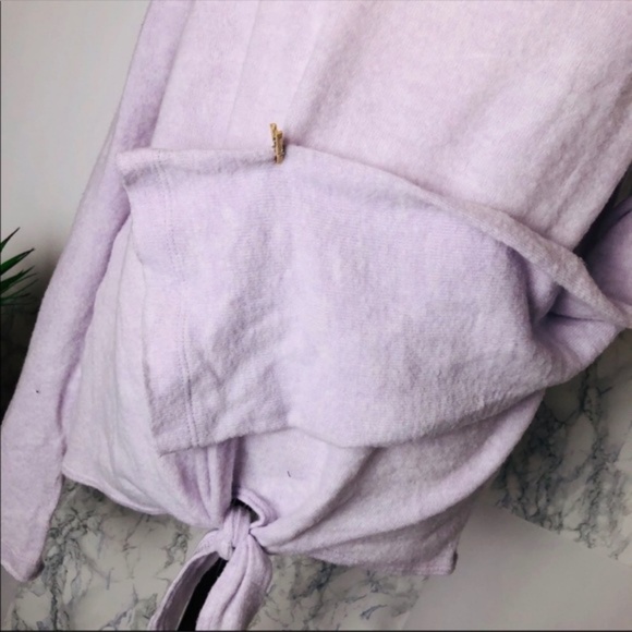 🌸Socialite Cozy Tie Front Mock Neck Sweater - Picture 5 of 6